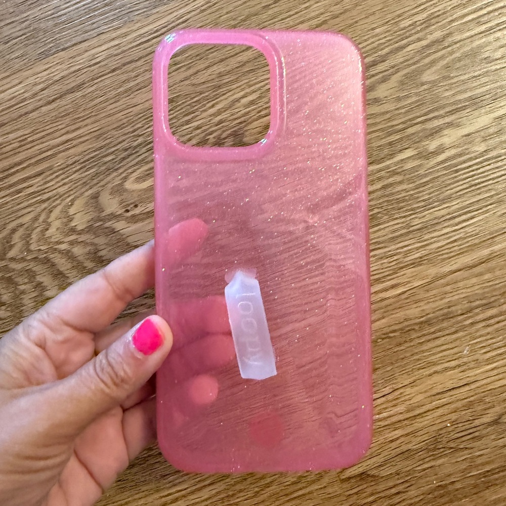 Loopy Case Pink Glitter Silicone iPhone Case